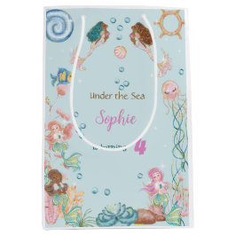 アンダーザシーメルメイズ子供の誕生日 ミディアムペーパーバッグ