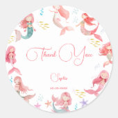 アンダーザシーメルメイズ子供の誕生日 ラウンドシール (正面)