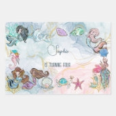 アンダーザシーメルメイズ子供の誕生日 ラッピングペーパーシート (正面)