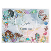 アンダーザシーメルメイズ子供の誕生日 ラージペーパーバッグ (裏面)