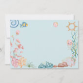 アンダーザシーメルメイズ子供の誕生日 招待状 (裏面)