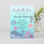 アンダーザシーワン海ビーチガールズファースト誕生日 招待状 (スタンド正面)