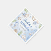 アンダーザシー子供の誕生日パーティー スタンダードカクテルナプキン (角)