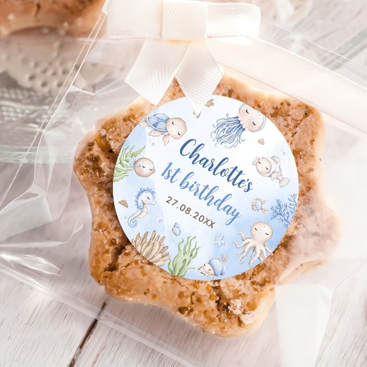 アンダーザシー子供の誕生日パーティー ラウンドシール