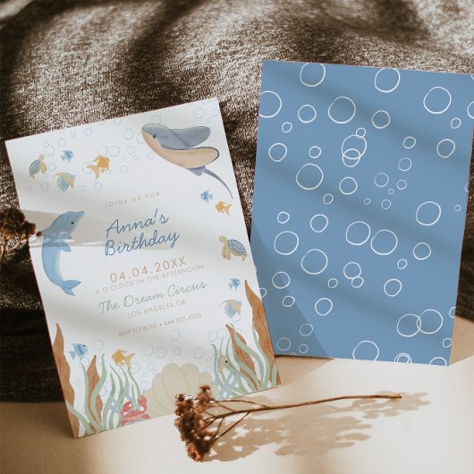 アンダーザシー子供の誕生日パーティー 招待状