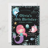 アンダーザシー子供の誕生日パーティー 招待状 (正面)