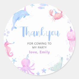 アンダーザシー子供の誕生日 ラウンドシール