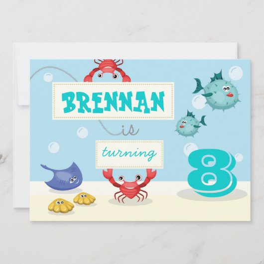 アンダーザシー招待状 招待状 (正面)