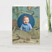 アンダーザシー海シーアニマルレトロ誕生日 招待状 (裏面)