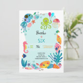 アンダーザシー海子供の誕生日パーティの招待状 (スタンド正面)