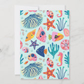 アンダーザシー海子供の誕生日パーティの招待状 (裏面)