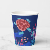 アンダーザシー海第1男の赤ちゃん誕生日 紙コップ (正面)