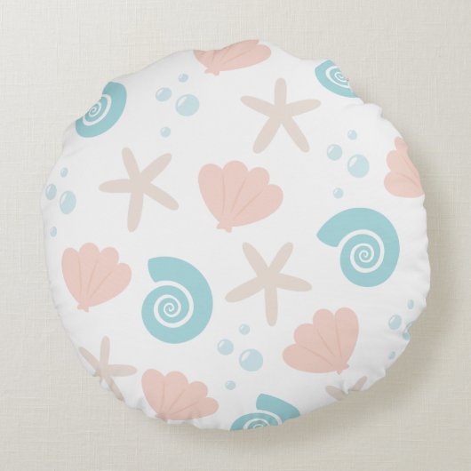 アンダーザシー男の赤ちゃん記念子供部屋 ラウンドクッション (裏面)