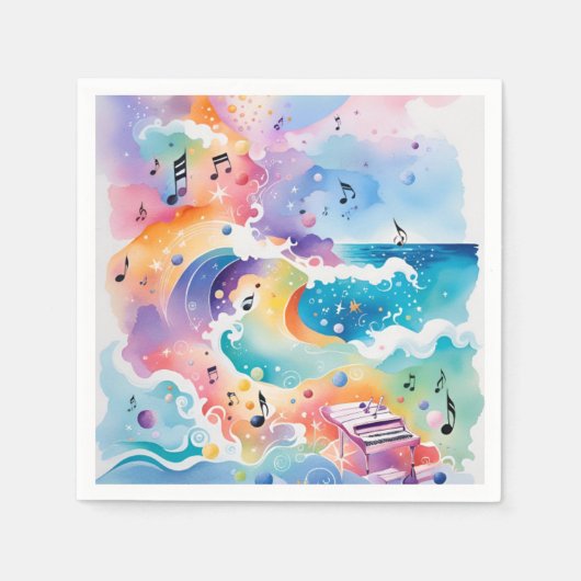 アンダーザシー紙ナプキンス スタンダードカクテルナプキン (正面)