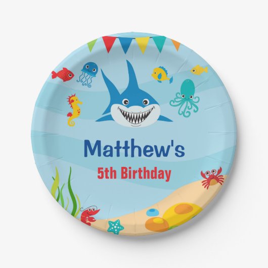 アンダーザシー紙プレート ペーパープレート (正面)