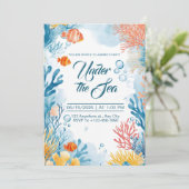 アンダーザシー誕生日バッシュ招待状 招待状 (スタンド正面)