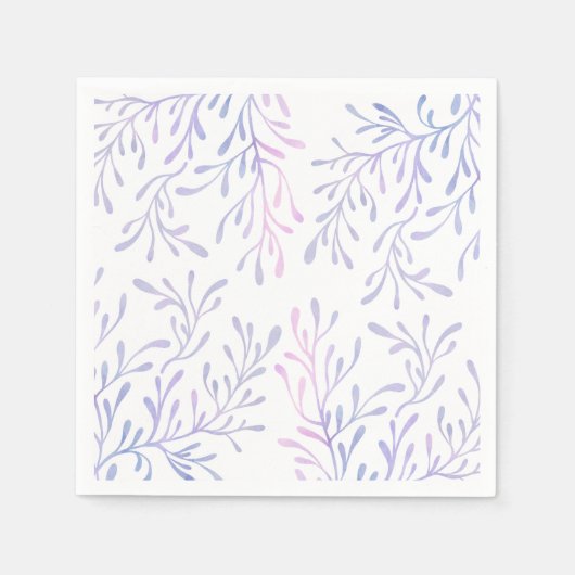 アンダーザシー誕生日マーメイドガール海テーマ スタンダードカクテルナプキン (正面)