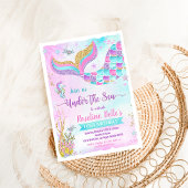 アンダーザシー誕生日マーメイドパーティー 招待状