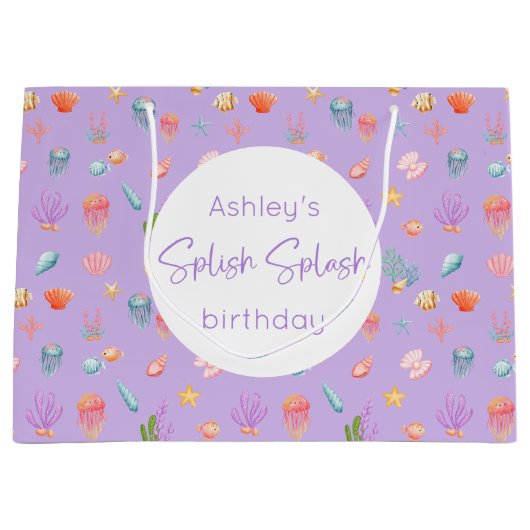 アンダーザシー誕生日ラージ抱き枕 ラージペーパーバッグ (正面)