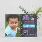 アンダーザシー誕生日招待状と写真 招待状 (スタンド正面)