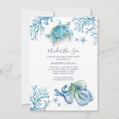 アンダーザシー誕生日招待状オンライン 招待状 (正面)