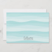 アンダーザシー誕生日招待状ボーイズと写真 招待状 (裏面)