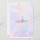 アンダーザシー誕生日招待状マーメイド招待状 招待状 (裏面)