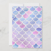 アンダーザシー誕生日招待状マーメイド招待状 招待状 (裏面)