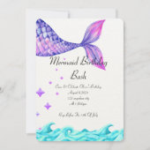 アンダーザシー誕生日招待状女の子 招待状 (正面)