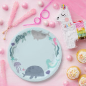 アンダーザシー誕生日招待状 ペーパープレート (パーティー)