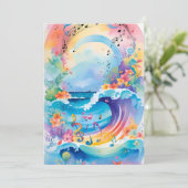 アンダーザシー誕生日招待状 招待状 (スタンド正面)