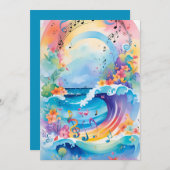 アンダーザシー誕生日招待状 招待状 (正面/裏面)