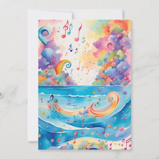 アンダーザシー誕生日招待状 招待状 (正面)