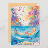 アンダーザシー誕生日招待状 招待状 (正面/裏面)