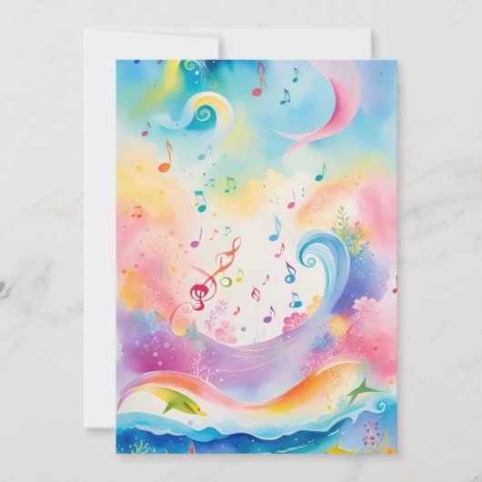 アンダーザシー誕生日招待状 招待状 (正面)