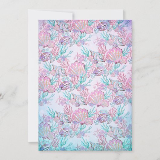 アンダーザシー誕生日招待状 招待状 (裏面)