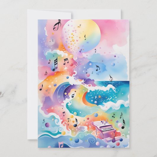 アンダーザシー誕生日招待状 招待状 (正面)