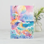 アンダーザシー誕生日招待状 招待状 (スタンド正面)