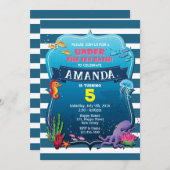 アンダーザシー誕生日招待状 招待状 (正面/裏面)