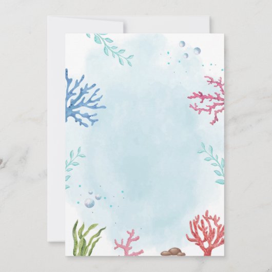 アンダーザシー誕生日 招待状 (裏面)