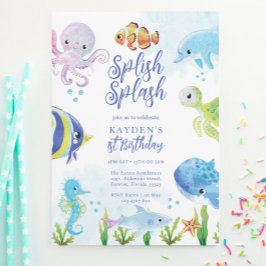 アンダーザシー誕生日 招待状