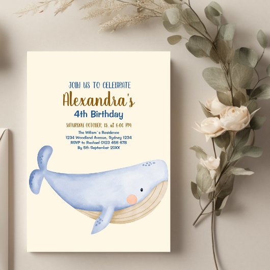 アンダーザシー誕生日 招待状