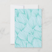 アンダーザシー誕生日 |海クリッターの水彩 招待状 (裏面)