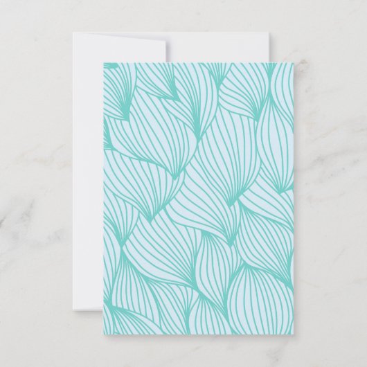 アンダーザシー誕生日 |海クリッターの水彩 招待状 (裏面)