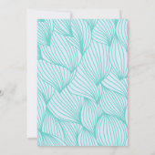 アンダーザシー誕生日 |海クリッターの水彩 招待状 (裏面)