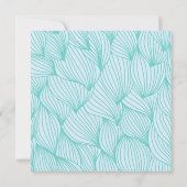 アンダーザシー誕生日 |海クリッターの水彩 招待状 (裏面)