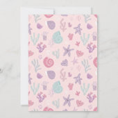 アンダーザシー3rd誕生日招待状ガールトドラー 招待状 (裏面)