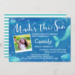 アンダーザシー-写真-子供の誕生日パーティー 招待状