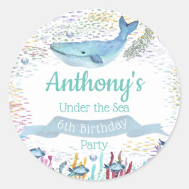 アンダーザシー 誕生日お祝い  どの年齢にも ラウンドシール
