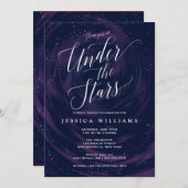 アンダーザスターズスイーエレガントト16お祝い 招待状 (正面/裏面)